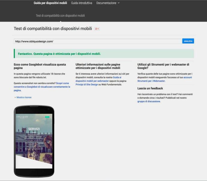 sito-web-obliquo-design-test-google-webmaster sito web