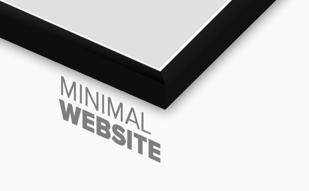 siti web minimal design