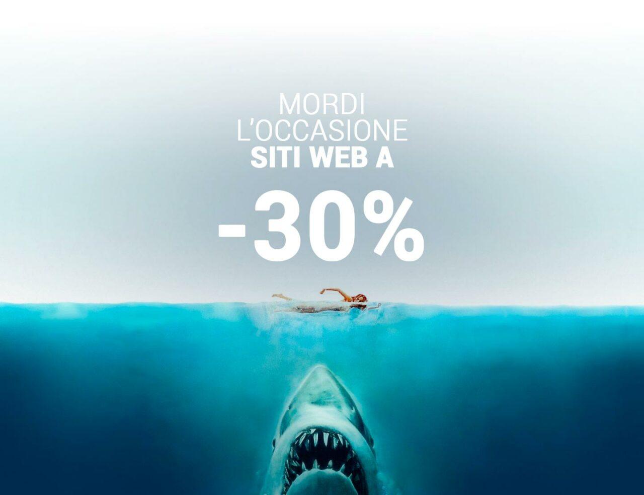 meno 30 siti web, promozione estate Obliquo Design, meno 30%