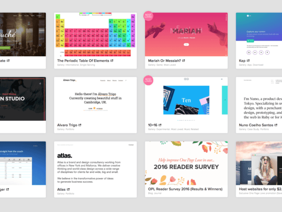 One Page Love raccolta di template unica pagina per WP - One page template